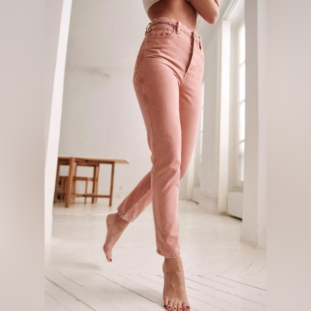 Sezane Le Brut Rose Pink Jeans - Size 27